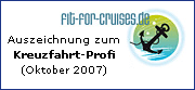 Auszeichnung zum Kreuzfahrt-Profi